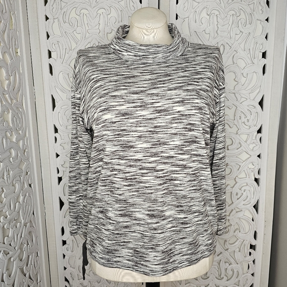 Talbots Petite Side Tie Mock Turtleneck Sweater Top LP - Picture 2 of 12